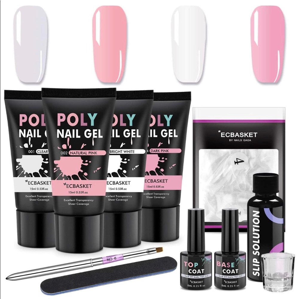Poly Nail Gel Kit ECBASKET Gel Nail Extension Kit